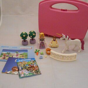 Playmobil #70107 Princess Unicorn Playset/Case, Toys, Pretend Play, Dolls